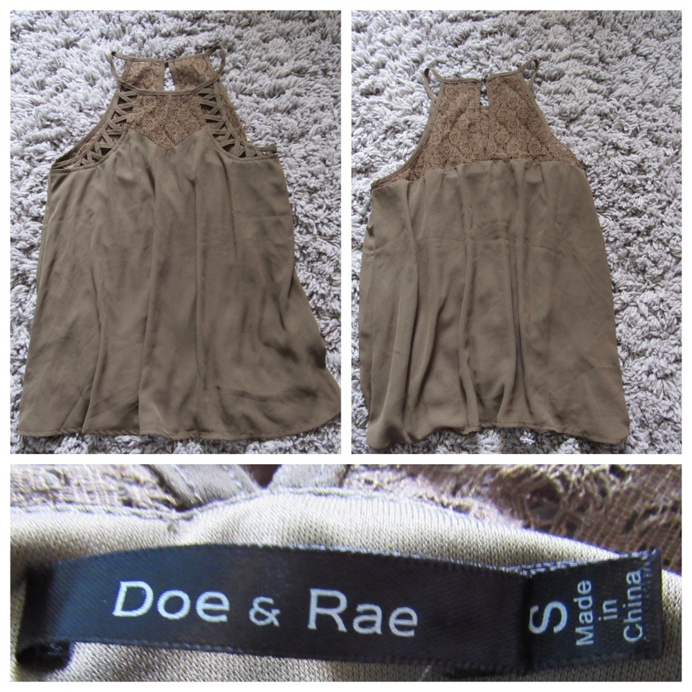 Detailed olive green tank